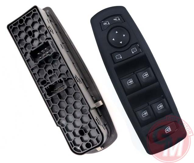 GUA CAM AÇMA ANAHTARI KUMANDA GRUBU SİYAH RENAULT MEGAN III-FLUENCE KATLANIR AYNALI ARAÇLAR İÇİN 80961 0016R ÇİFT SOKET 254000006R-809610016R OEM: 254000006R-809610016R - GUA 41365 kodlu oto yedek parça görseli