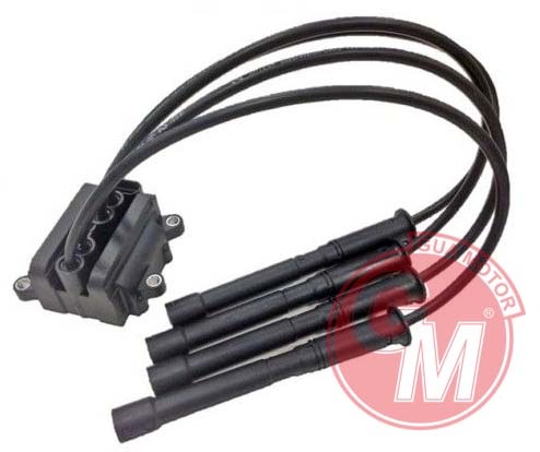 GUA ATEŞLEME BOBİNİ RENAULT CLİO II 1.2 16V D4F722-728 - CLİO III 1.2 16V - KANGOO 1. KABLOLU 8200702693-77040001-8200051128 OEM: 8200702693-77040001-8200051128 - GUA 41455 kodlu oto yedek parça görseli