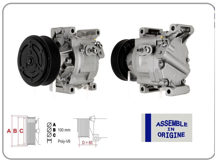 GUA KLİMA KOMPRESÖRÜ SIFIR ÜRÜN FIAT 500 07 ALBEA 03 09 DOBLO 05 10 PALIO 03 12 PANDA 06 13 LANCIA YP SILON 03 12 FORD KA 08 16 1.3 D Multijet OEM: 51746931-71785265-71722315-5A79753 - GUA 51318 kodlu oto yedek parça görseli