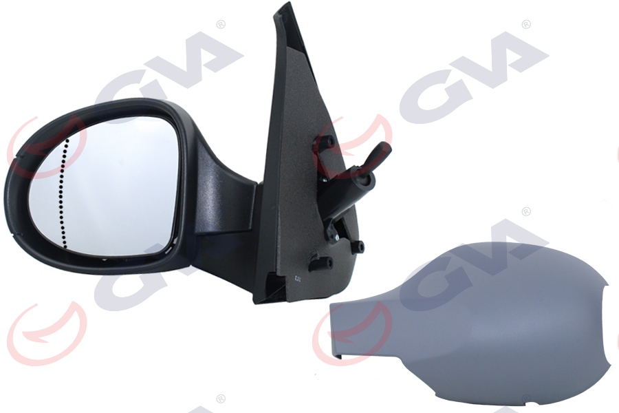 GVA DIŞ DİKİZ AYNASI SOL SYMBOL THALIA 08 MEKANİK ASTARLI ASFERİK VM-6124PAL OEM: 7701070379 - GVA 1014175 kodlu oto yedek parça görseli