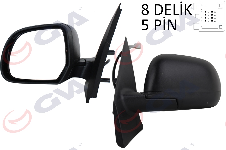 GVA DIŞ DİKİZ AYNASI SOL DOKKER-LODGY 12 ELEKTRİKLİ ISITMALI KONVEKS 5 FİŞ VM-6803EHL 963025005R OEM: 963025005R - GVA 1019200 kodlu oto yedek parça görseli