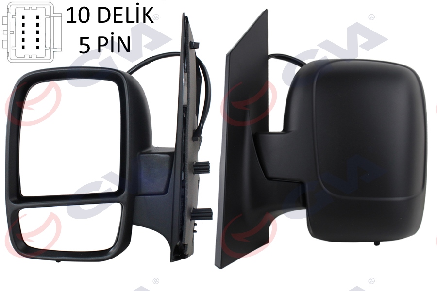 GVA DIŞ DİKİZ AYNASI SOL SCUDO-EXPERT 07 ELEKTRİKLİ ISITMALI KONVEKS 5 FİŞ VM-6116EHL 8153.K9 OEM: 8153.K9 - GVA 1027350 kodlu oto yedek parça görseli