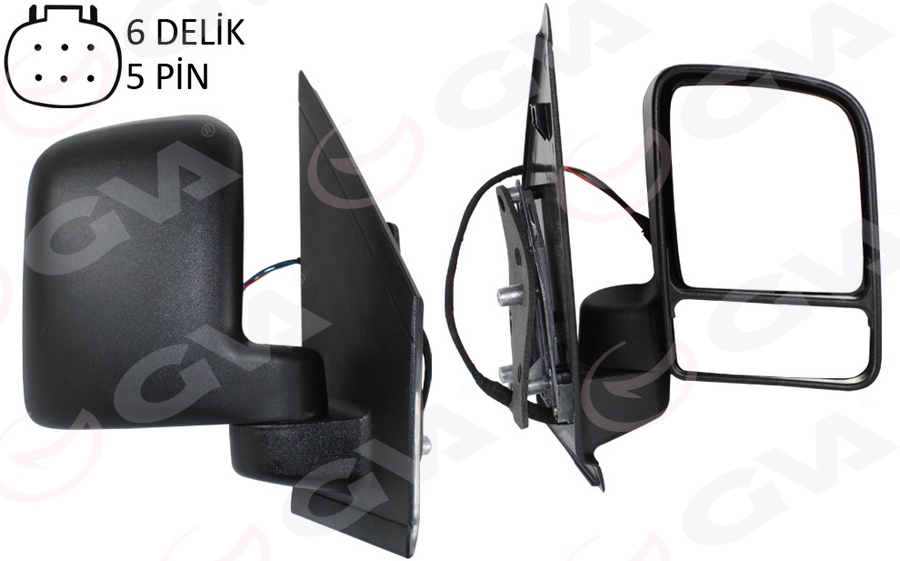 GVA DIŞ DİKİZ AYNASI SAĞ FORD CONNECT 02> ELEKTRİKLİ OEM: 2T14 17682 FC-2T14 17682 FB - GVA 1033152 kodlu oto yedek parça görseli
