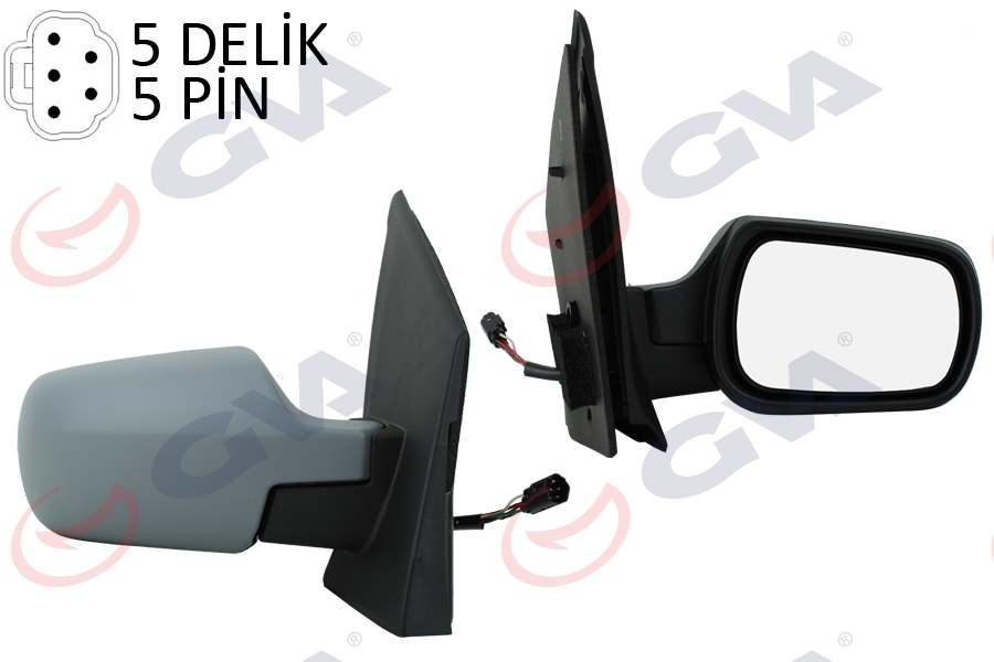 GVA DIŞ DİKİZ AYNASI SAĞ FIESTA 02 ELEKTRİKLİ ISITMALI ASTARLI KONVEKS 5 FİŞ VM-312EHPR 2S61-17682-BP-1211438 -1233349 OEM: 2S61-17682-BP-1211438 -1233349 - GVA 1037132 kodlu oto yedek parça görseli