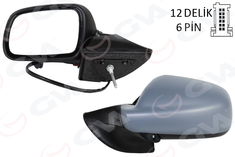 GVA DIŞ DİKİZ AYNASI SOL ELEKTRİKLİ ISITMALI KATLANIR ASTARLI PEUGEOT P407 2004> OEM: 8149.VG - GVA 1043319 kodlu oto yedek parça görseli
