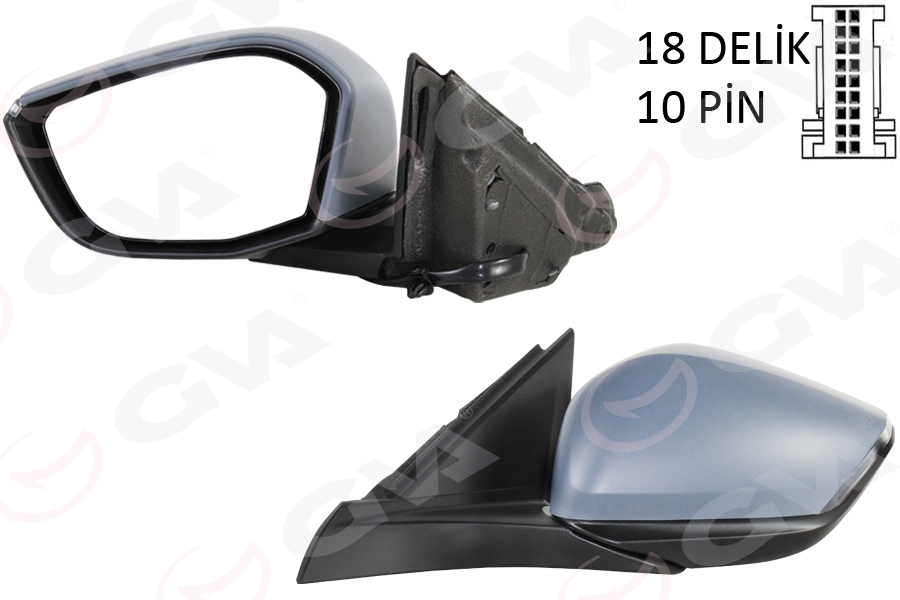 GVA DIŞ DİKİZ AYNASI SOL OPEL ASTRA L 22> PEUGEOT P308 21> KATLANIR ASTARLI OEM: 984605279V - GVA 1043321 kodlu oto yedek parça görseli