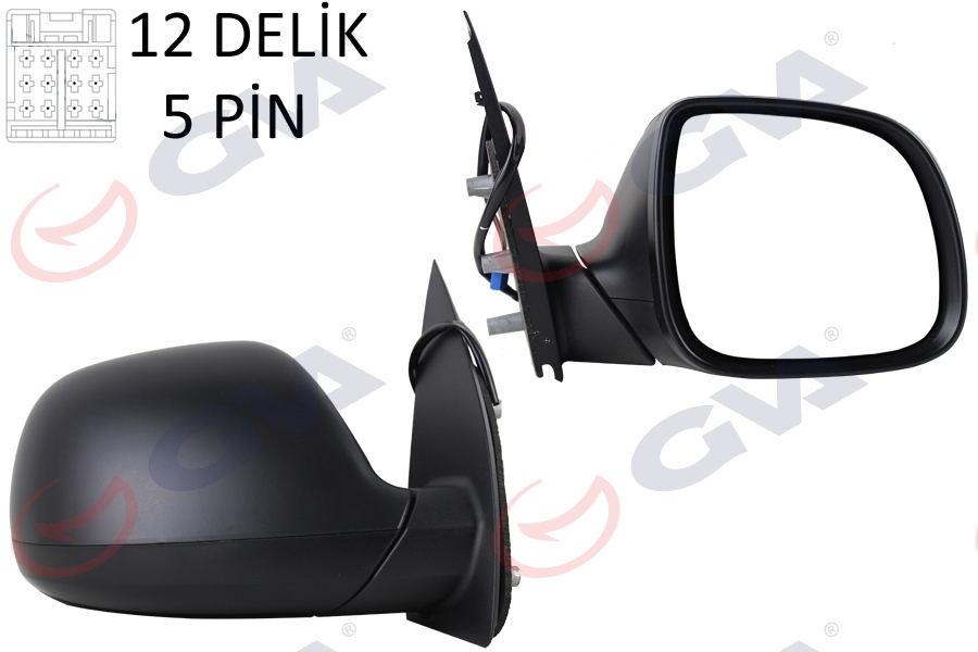 GVA DIŞ DİKİZ AYNASI SAĞ TRANSPORTER T6 CARAVELLE 10 ELEKTRİKLİ ISITMALI KONVEKS 5 FİŞ VM-6196EHR 7E1857507CA9B9-7E1857528F9B9-7E1857 OEM: 7E1857507CA9B9-7E1857528F9B9-7E1857 - GVA 1075545 kodlu oto yedek parça görseli