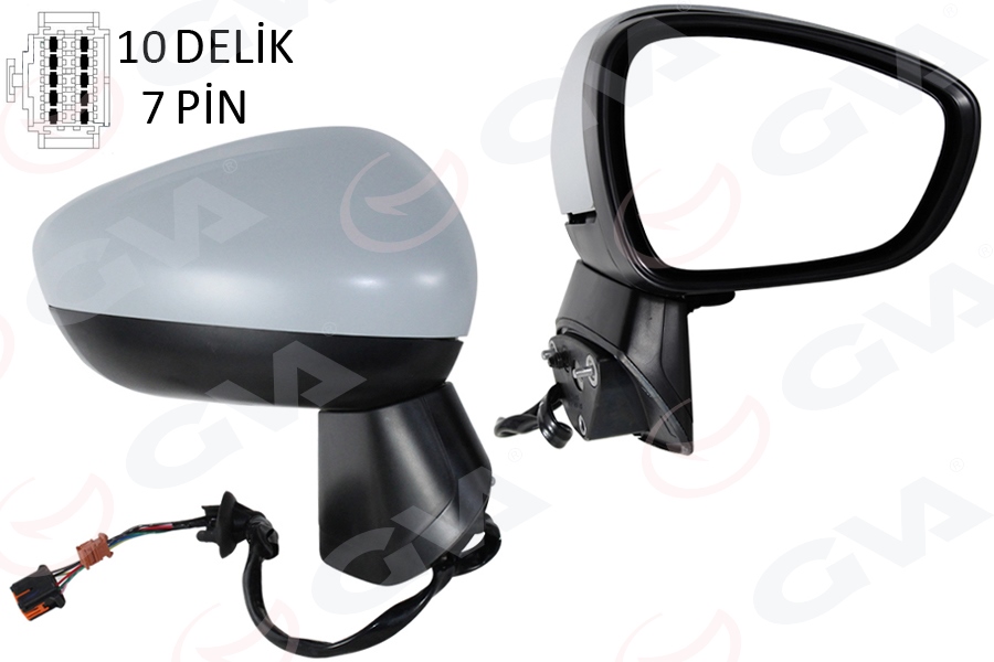 GVA DIŞ DİKİZ AYNASI KOMPLE SAĞ OPEL CROSSLAND 17> MANUEL KATLANIR OEM: 13485130-39111501-13466843-39111499 - GVA 1090222 kodlu oto yedek parça görseli