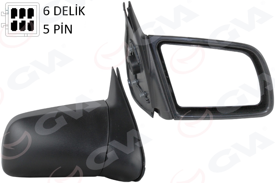 GVA DIŞ DİKİZ AYNASI ELEKTRİKLİ ISITMALI SAĞ VECTRA A 88>95 OEM: 1426370-90510433 - GVA 1090302 kodlu oto yedek parça görseli
