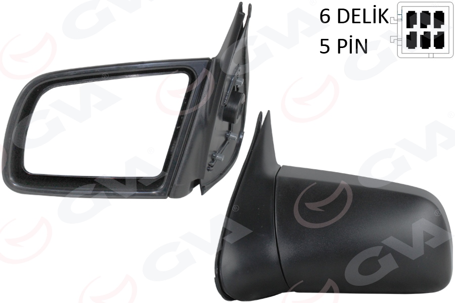 GVA DIŞ DİKİZ AYNASI ELEKTRİKLİ ISITMALI SOL VECTRA A 88>95 OEM: 1426373-90510431 - GVA 1090303 kodlu oto yedek parça görseli