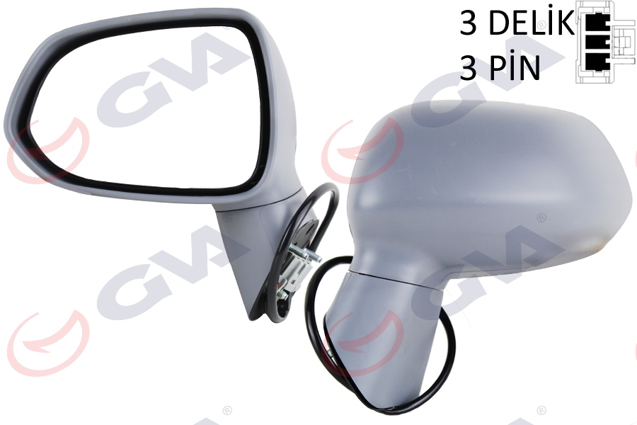 GVA DIŞ DİKİZ AYNASI SOL JAZZ 04 ELEKTRİKLİ ISITMALI ASTARLI KONVEKS  - GVA 1092111 kodlu oto yedek parça görseli