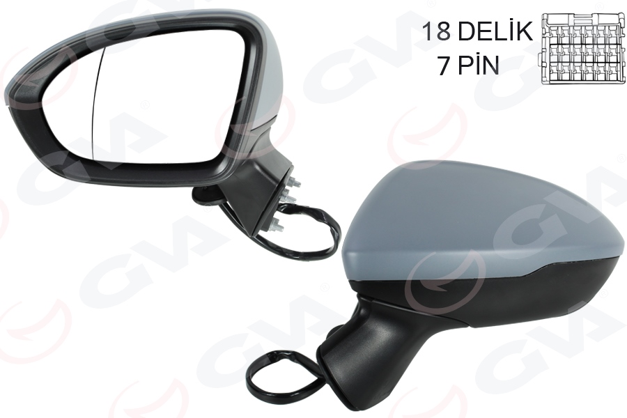 GVA DIŞ DİKİZ AYNASI SOL CRUZE 17- ASTRA K 15-22 ELEKTRİKLİ KATNALABİLİR ISITMALI ASTARLI ASFERİK 13453526-13396540-13396526 OEM: 13453526-13396540-13396526 - GVA 1099125 kodlu oto yedek parça görseli