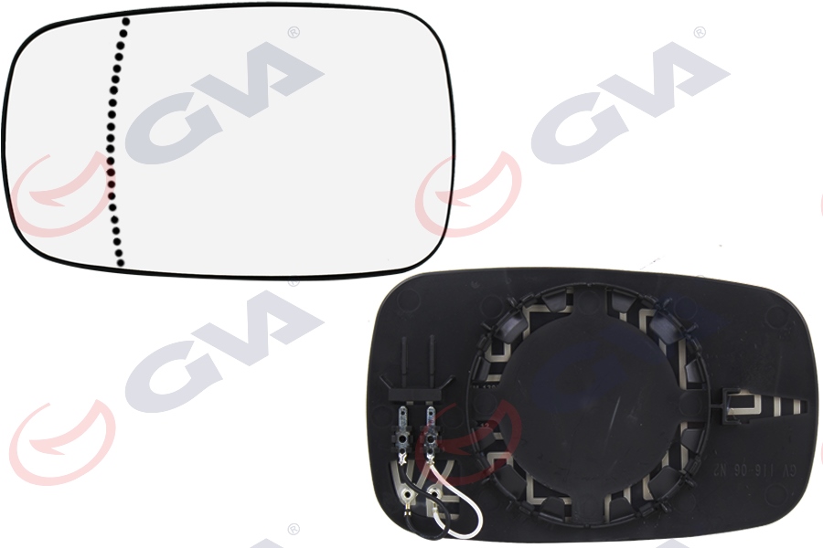 GVA AYNA CAMI SOL MEGANE-SCENIC 03 ISITMALI ASFERİK VM-138AGHL-OE 7701054752 OEM: 7701054752 - GVA 1111001 kodlu oto yedek parça görseli