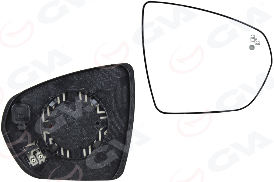 GVA AYNA CAMI SAĞ ISITMALI KONVEKS BLIS Lİ PSA 3008-4008 16-23 OEM: 1618048280 - GVA 1143032 kodlu oto yedek parça görseli