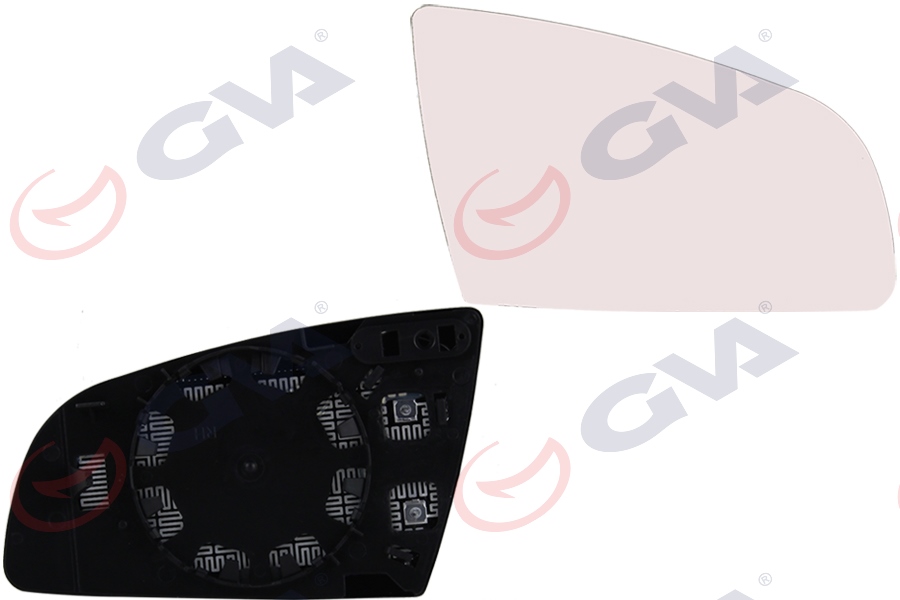 GVA AYNA CAMI SAĞ A3 00-03 - A4 00-07 -A6 04-08 ISITMALI KONVEKS BEYAZ CAM VM-009AG OEM: 8E0857536C - GVA 1175731 kodlu oto yedek parça görseli