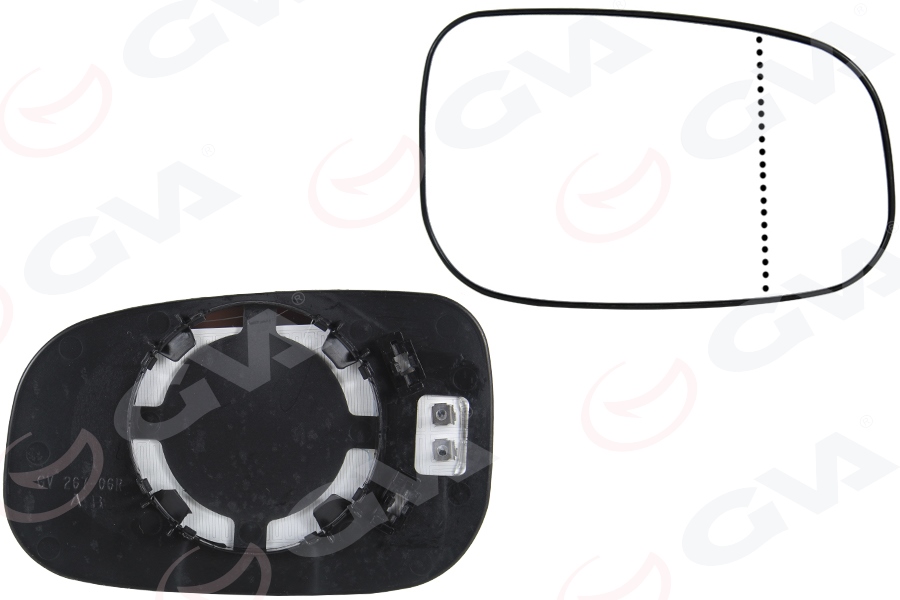 GVA AYNA CAMI ISITMALI ASFERİK SAĞ VOLVO XC70 I 02 07 XC90 I 02 12 OEM: 30762572 - GVA 1199400 kodlu oto yedek parça görseli