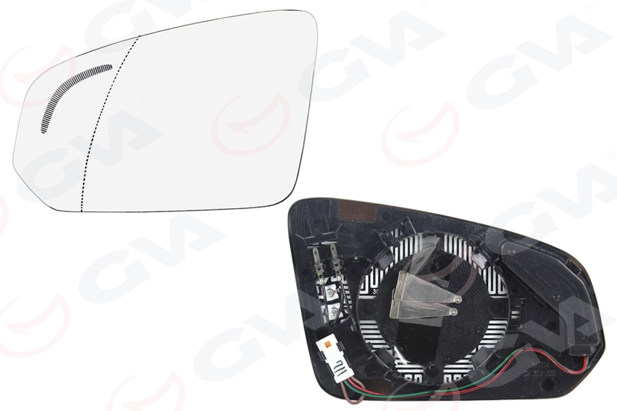 GVA AYNA CAMI ISITMALI ASFERİK SOL VOLVO XC40 19 ŞERİT ASİSTANINA SAHİP ARAÇLAR OEM: 31477517 - GVA 1199413 kodlu oto yedek parça görseli