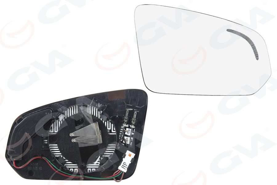 GVA AYNA CAMI ISITMALI CONVEX SAĞ VOLVO XC40 19 ŞERİT ASİSTANINA SAHİP ARAÇLAR OEM: 31477527 - GVA 1199414 kodlu oto yedek parça görseli