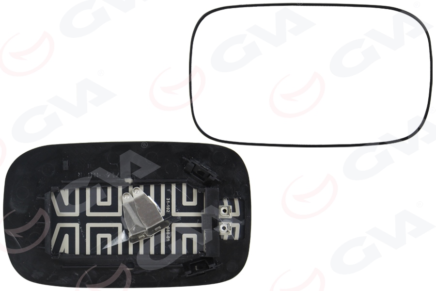 GVA AYNA CAMI ISITMALI CONVEX SAĞ VOLVO V40 II 04 12 V40 06 12 OEM: 8679831 - GVA 1199416 kodlu oto yedek parça görseli