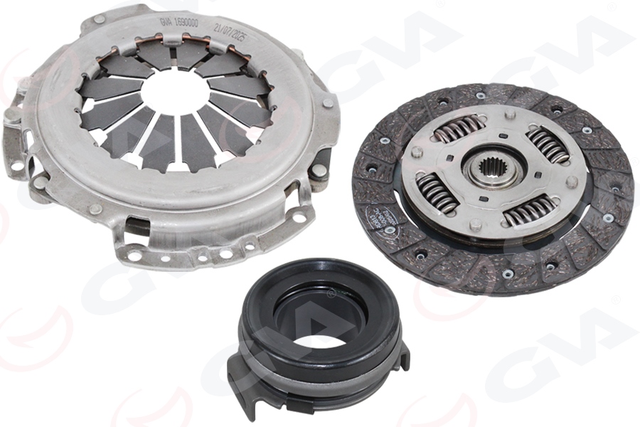 GVA DEBRİYAJ SETİ KALOS-AVEO 1.2 8V - SPARK-MATIZ 1.0 8V OEM: 96343030-96343031-96652654-96652655 - GVA 1690000 kodlu oto yedek parça görseli