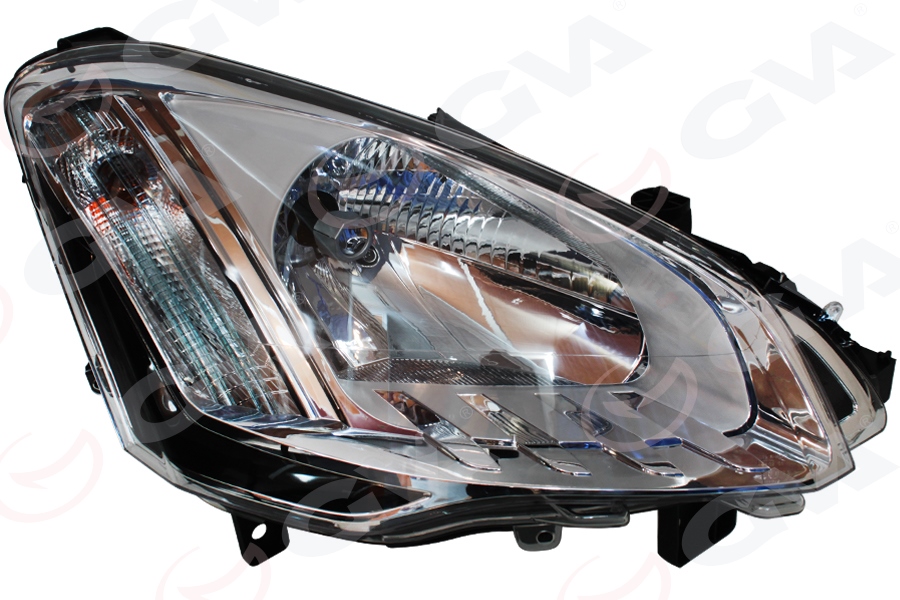 GVA FAR SİNYAL SAĞ BERLINGO 2012 ELEKTRİKLİ H4 MOTORLU LEDLİ OEM: 9677201980 - GVA 2050004 kodlu oto yedek parça görseli