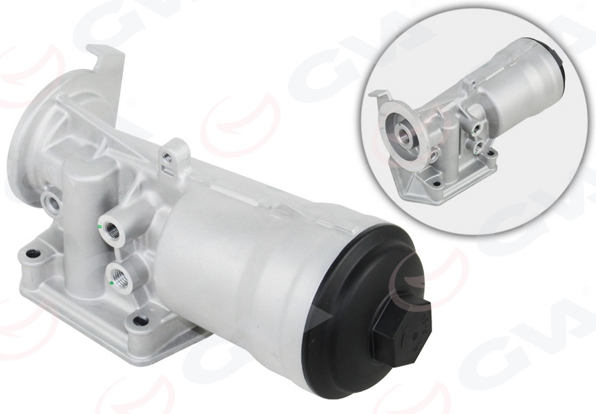 GVA YAĞ SOĞUTUCUSU KOMPLE TRANSPORTER T5 1.9TDI AXB AXC CADDY 1.9TDI BJB OEM: 045115389K - GVA 4275016K kodlu oto yedek parça görseli