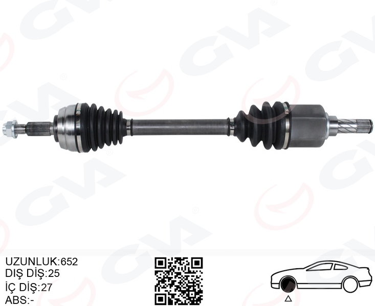 GVA ON AKS SOL KOMPLE DACIA DUSTER 10> 1.5 dCi 4x4 6 ileri OEM: 391017275R 8201505590 391016840R - GVA 4419009 kodlu oto yedek parça görseli