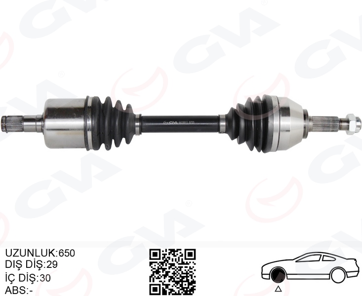 GVA ÖN AKS SOL RENAULT KOLEOS HY 2.0 DCI A-T 08-14 OEM: 39101JY04A-383002014R-39101JG74D - GVA 4419811 kodlu oto yedek parça görseli