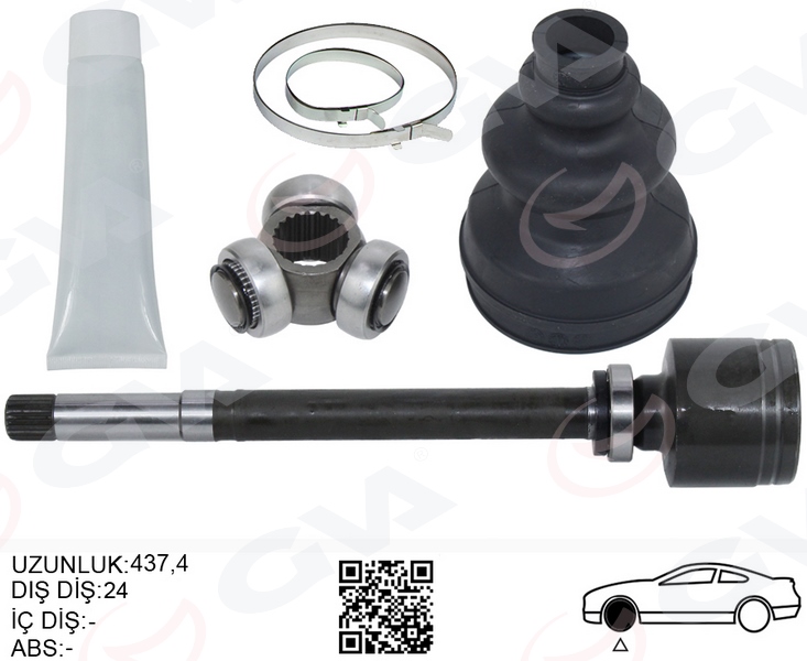 GVA AKS KAFASI SAG ON IC FIAT SCUDO 270 1.6 MJT 07- OEM: 3273QH-1440100788-3273QJ - GVA 4429003KI kodlu oto yedek parça görseli