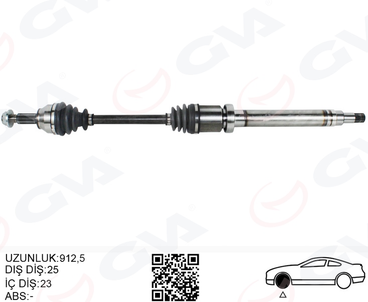 GVA ÖN AKS KOMPLE SAĞ FORD COURIER 1.5 1.6 TCDI 14 17 OEM: ET763B436AA-ET763B436AB - GVA 4433100 kodlu oto yedek parça görseli