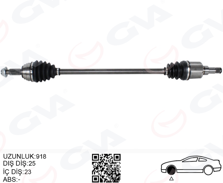 GVA ÖN AKS KOMPLE SAĞ FORD YENI COURIER 17 1.5-1.6 TDCI -1.0 ECOBOOST OEM: JT763B436AB-2235990 - GVA 4433104 kodlu oto yedek parça görseli