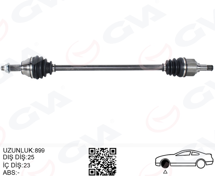 GVA ÖN AKS KOMPLE SAĞ FORD ESCORT V- VI 1.4 - 1.8 16V- 1.8D 90 01 94AG3A427EA-1014109-5024568 OEM: 94AG3A427EA-1014109-5024568 - GVA 4435000 kodlu oto yedek parça görseli