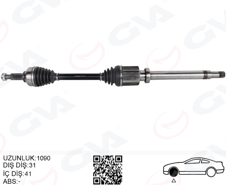 GVA ON AKS KOMPLE SAĞ TOURNEO CUSTOM 2.2 TDCİ-2.0TDCİ 155HP KISA ŞASE 12 BK213B436AE-BK213B436AD-KK213B436AB OEM: BK213B436AE-BK213B436AD-KK213B436AB - GVA 4435032 kodlu oto yedek parça görseli