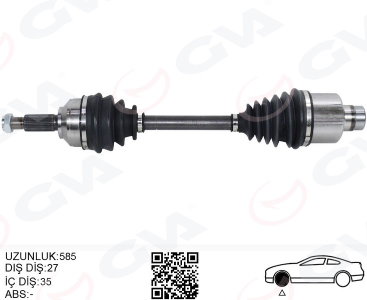 GVA ON AKS KOMPLE SAG MONDEO III 1.8 - 2.0 16V- 2.0TDCI 00 07 2S713B436BC-1214374-1312785 OEM: 2S713B436BC-1214374-1312785 - GVA 4437004 kodlu oto yedek parça görseli