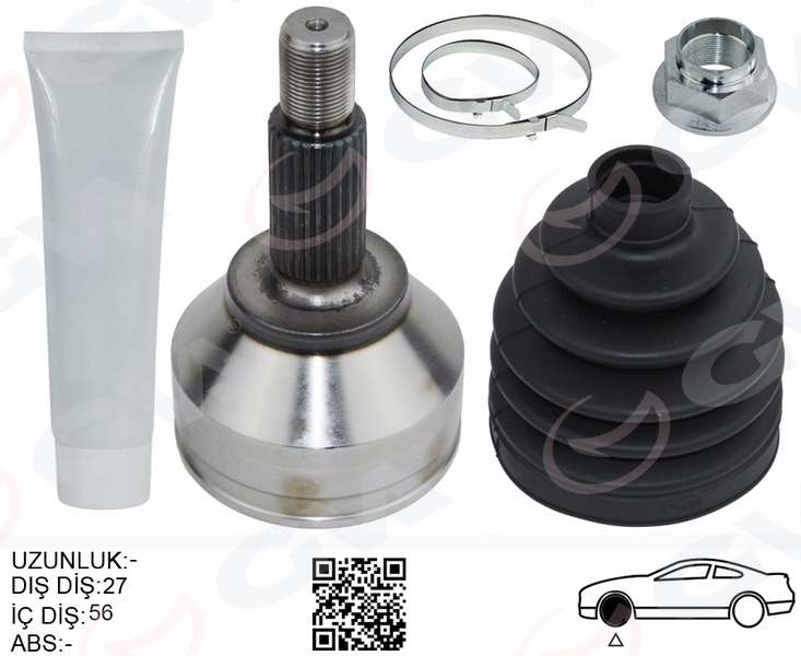 GVA ÖN AKS KAFASI DIŞ SAĞ-SOL MONDEO III 2.0TDCI-2.0 BENZ. 00 07 1S7W3B413DA-4106372 OEM: 1S7W3B413DA-4106372 - GVA 4437004K kodlu oto yedek parça görseli