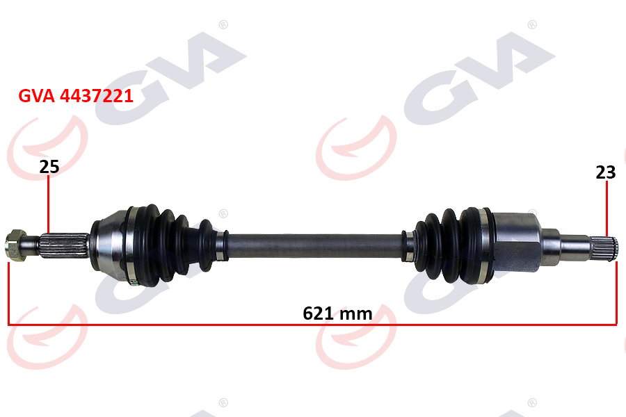 GVA ÖN AKS KOMPLE SOL FIESTA V 1.4 TDCI 02 08 FUISON 1.4 TDCI FIESTA VII 08 12 1.25-1.4TDCI- 1.5 TDCI-1.6 TDCI B-MAX 14 1.4TI 8V513B437AAC-2S613B437AD OEM: 8V513B437AAC-2S613B437AD - GVA 4437221 kodlu oto yedek parça görseli