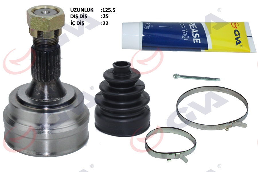 GVA AKS KAFASI DIŞ ÖN PEUGEOT 306 1.6 93-00 25x22x54.8 127mm 3273.Z5-3273.G3-3273.Q1 OEM: 3273.Z5-3273.G3-3273.Q1 - GVA 4443024K kodlu oto yedek parça görseli