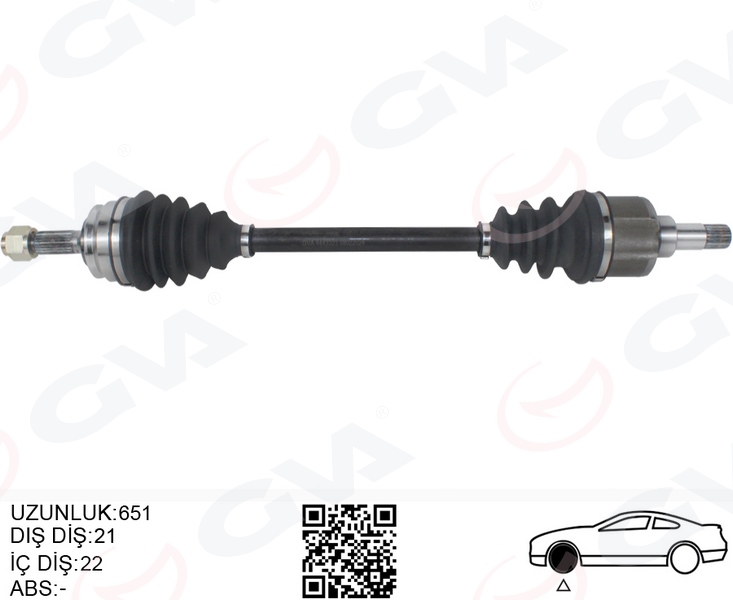 GVA KOMPLE AKS SOL ON PSA 208 1.2 12- 9801611180-9803959580-1607237280 OEM: 9801611180-9803959580-1607237280 - GVA 4443323 kodlu oto yedek parça görseli