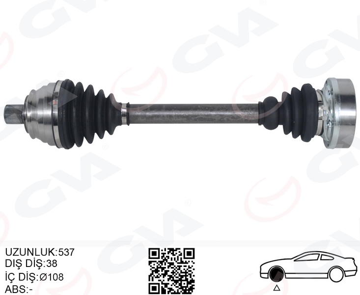 GVA KOMPLE AKS ÖN SAĞ/SOL T4 1.9 TD-2.4 D-2.5 TDİ 91-03 ACV-AJA-AAB 1.9 TD-2.4 D-2.5 TDİ 701407271M-701407451X OEM: 701407271M-701407451X - GVA 4475264 kodlu oto yedek parça görseli