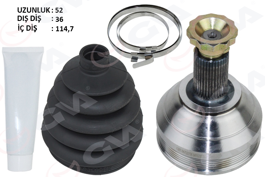 GVA AKS KAFASI DIŞ POLO-IBIZA-FABIA-A1 1.0 TSI 17- CHZL-DKLA-CHZC-DKJA-DKRF 1.0 TSI OEM: 2Q0498099A - GVA 4475275K kodlu oto yedek parça görseli