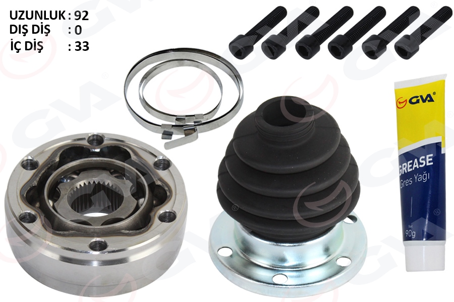 GVA AKS KAFASI İÇ POLO-CORDOBA 1.6-1.4 16V 94-01 AEE-ALM-AHW-1.6-1.4 16V 6N0498103-171498103D-871498103 OEM: 6N0498103-171498103D-871498103 - GVA 4475279KI kodlu oto yedek parça görseli