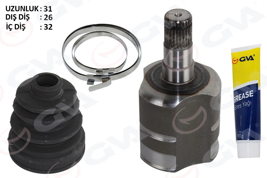 GVA AKS KAFASI İÇ GOLF5-GOLF6-JETTA BM OTOMATIK 04-13 BM OEM: 1K0498103C-1K0498103L - GVA 4475299KI kodlu oto yedek parça görseli