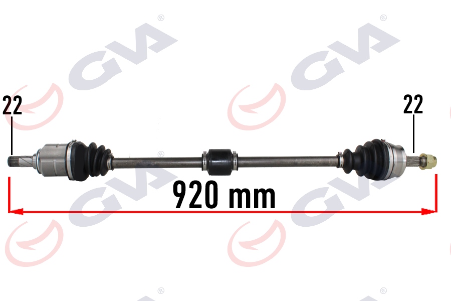 GVA KOMPLE AKS SAĞ OPEL CORSA D 1.0-1.2-1.4 07-14 -CORSA E 15 -ADAM 13 920mm 374788-13149829 OEM: 374788-13149829 - GVA 4490235 kodlu oto yedek parça görseli