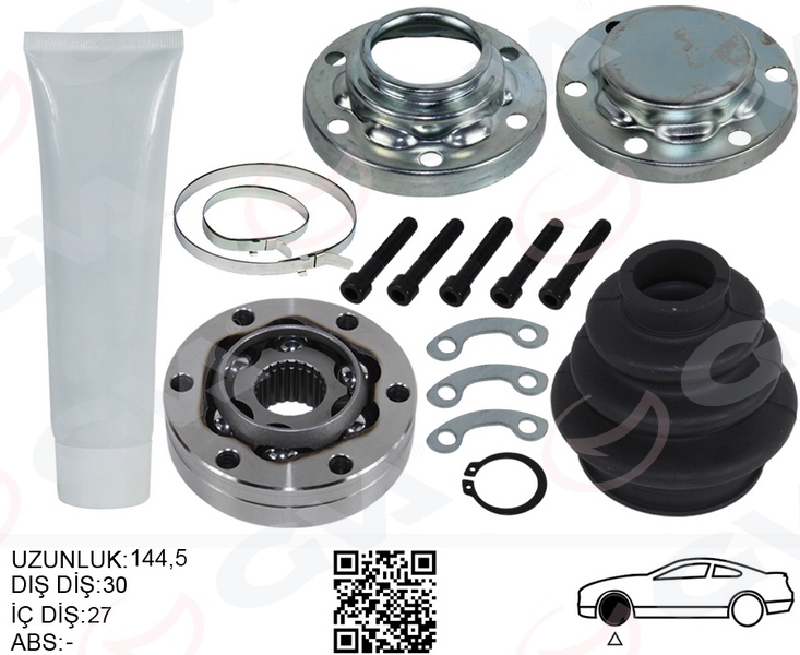 GVA AKS KAFASI IÇ SAĞ/SOL BMW E46 E87 E90 E83 E91 SANZIMAN TARAFI 33211229587-33211227032-33211227606 OEM: 33211229587-33211227032-33211227606 - GVA 4499009KI kodlu oto yedek parça görseli