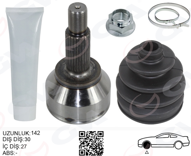 GVA AKS KAFASI DIŞ SAĞ/SOL JAGUAR X-TYPE I X400 146.5MM OEM: C2S40434-C2S29730-C2S24982-C2S29732 - GVA 4499018K kodlu oto yedek parça görseli