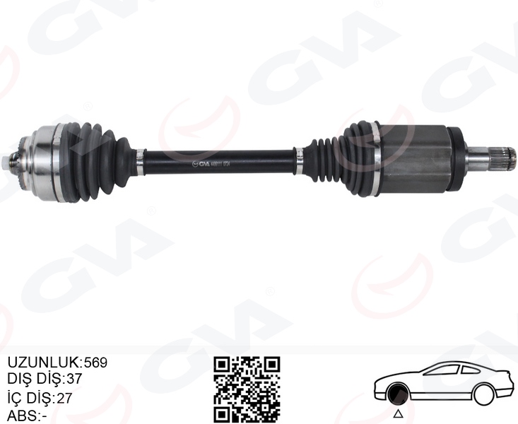 GVA KOMPLE AKS ON SOL OTM. SANZ. BMW F07 F01 F02 F03 F04 xDrive OEM: 31607606027 - GVA 4499111 kodlu oto yedek parça görseli