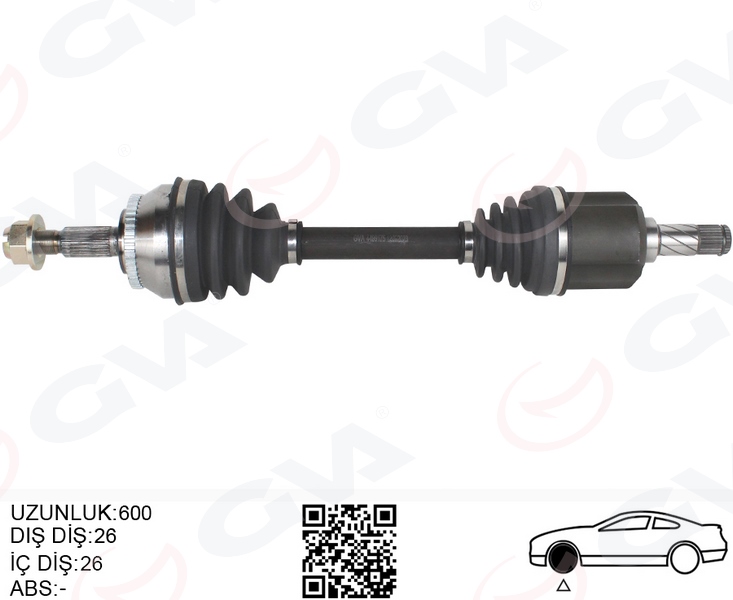GVA KOMPLE AKS SOL V40 I 2.0 T 00 03 S40 I 2.0 T 97 03 OTOMATİK ŞANZIMAN 8251542-8602189 OEM: 8251542-8602189 - GVA 4499175 kodlu oto yedek parça görseli