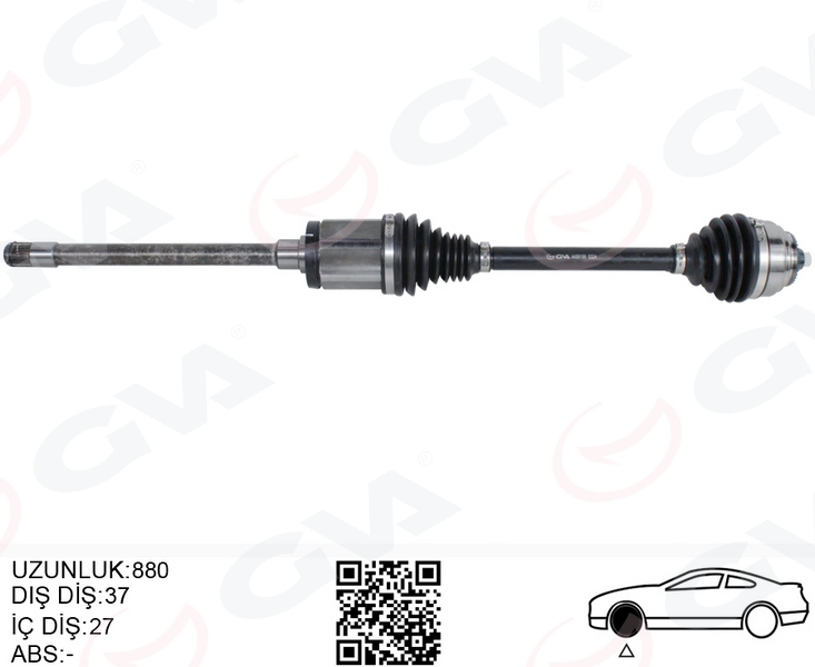 GVA KOMPLE AKS ÖN SAĞ BMW X3 F25 X4 F26 880MM OEM: 31607619658-31608675014 - GVA 4499196 kodlu oto yedek parça görseli