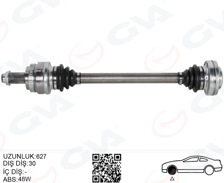 GVA KOMPLE AKS ARKA SOL BMW X3 E83 04 627MM 31217540115-33213428179 OEM: 31217540115-33213428179 - GVA 4499204 kodlu oto yedek parça görseli