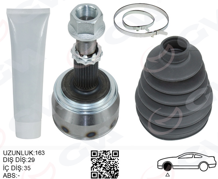 GVA AKS MILI SOL-SAĞ XTRAIL III 19- 1.3 TCE H5H 391004BA8A OEM: 391004BA8A - GVA 4499918 kodlu oto yedek parça görseli